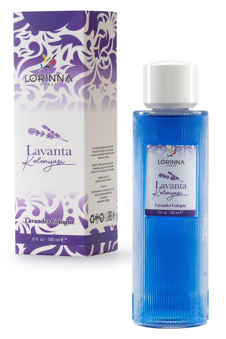LAVANTA KOLONYASI 180 ML - CAM ŞİŞE