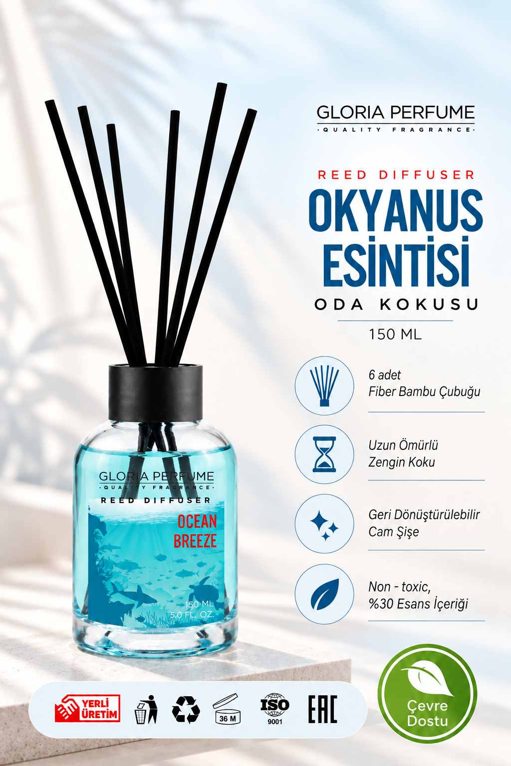 Ocean Fraiche Bambu Çubuklu Oda Kokusu 150 ml