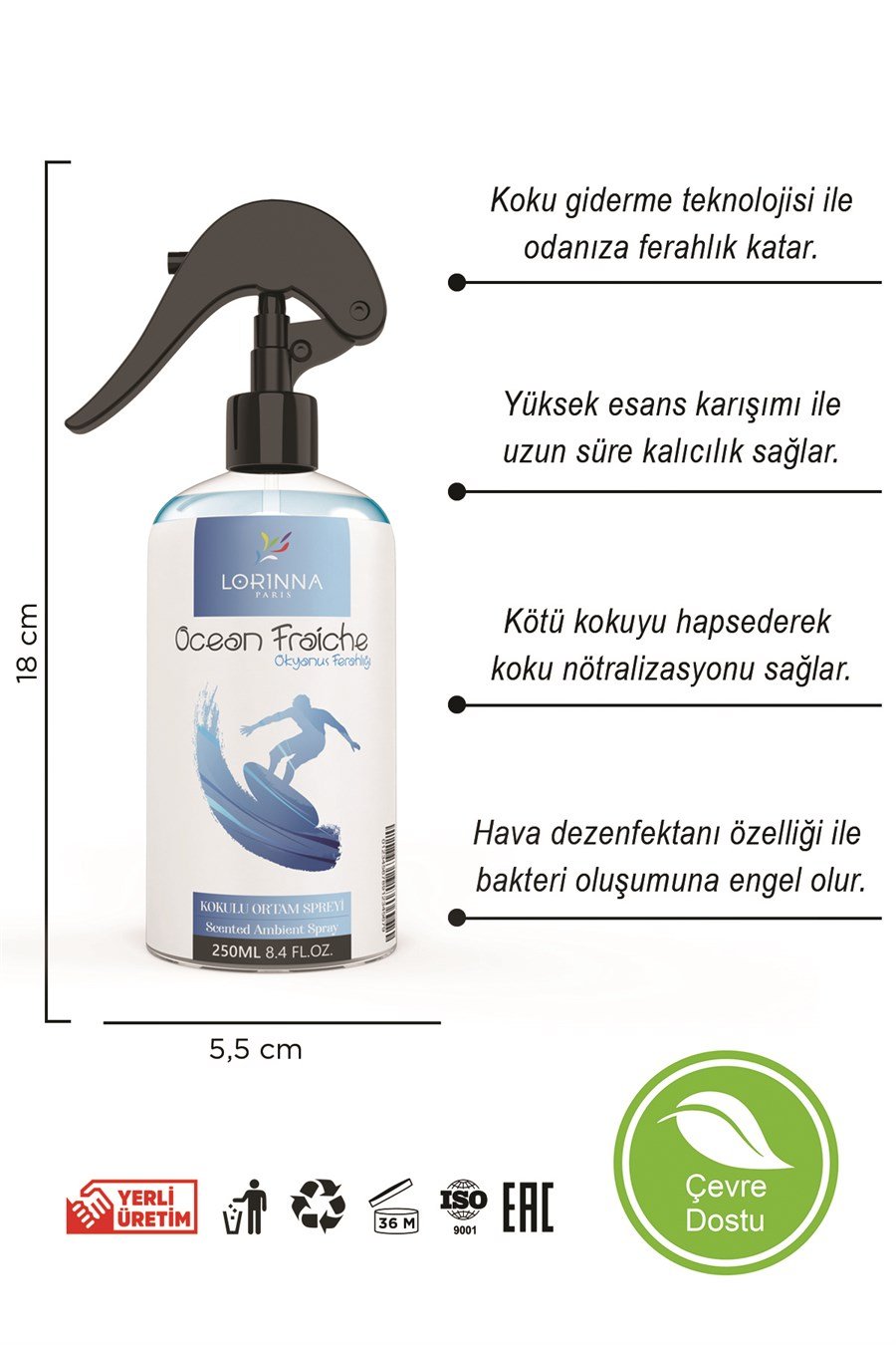 Okyanus Ferahlığı Oda Spreyi 250 ml