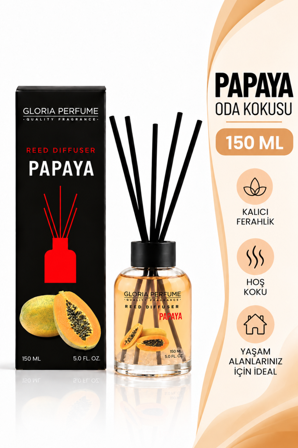 Papaya Bambu Çubuklu Oda Kokusu 150 ml