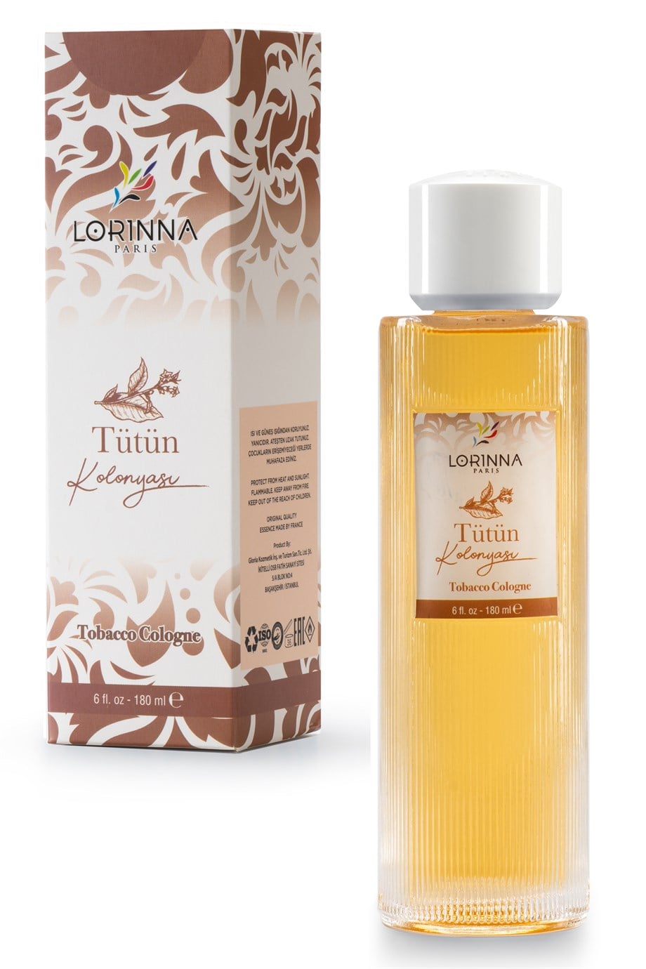 TÜTÜN KOLONYASI 180 ML - CAM ŞİŞE
