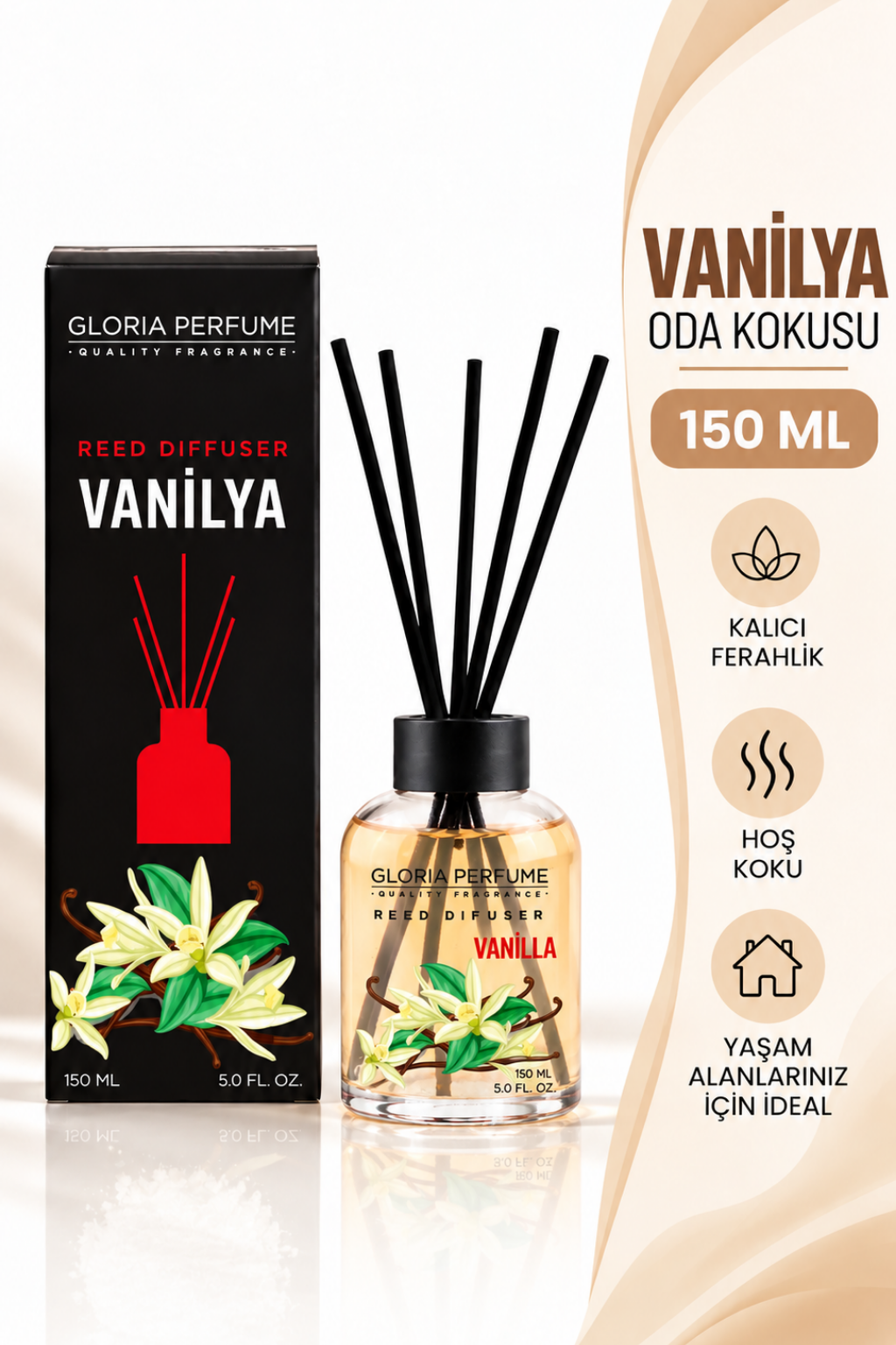 Vanilla Bambu Çubuklu Oda Kokusu 150 ml