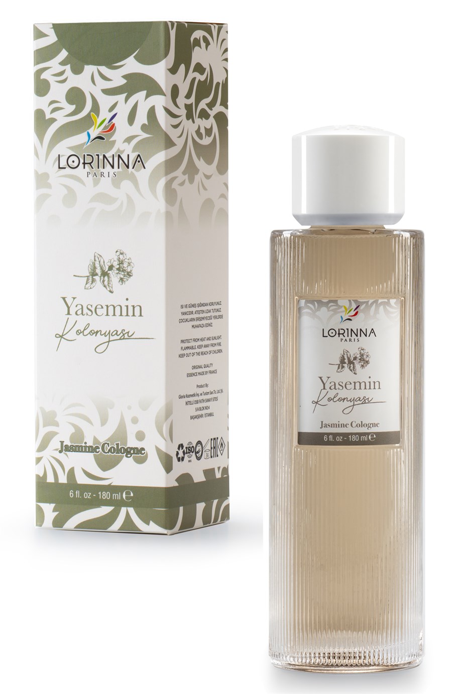 YASEMİN KOLONYASI 180 ML - CAM ŞİŞE