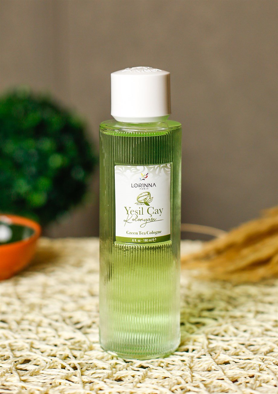 YEŞİL ÇAY KOLONYASI 180 ML - CAM ŞİŞE