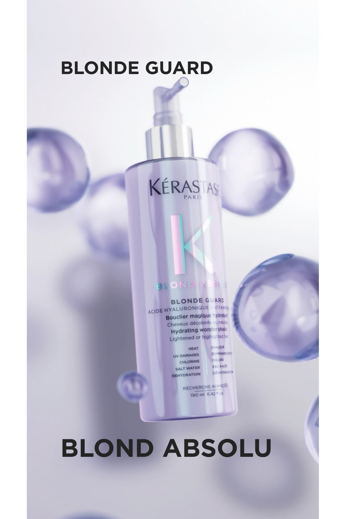 Blond Absolu Blonde Guard Sarı Saçlar Için Koruyucu Nemlendirici Durulanmayan Bakım Spreyi Çizgi Shop'da.