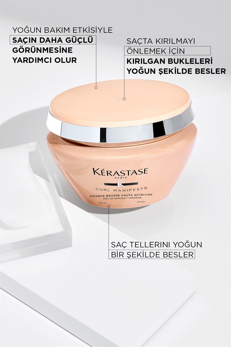 Curl Manifesto Masque Beurre Haute Nutrition Kıvırcık Saçlar için Besleyici Saç Maskesi 200ml Çizgi Shop'da.