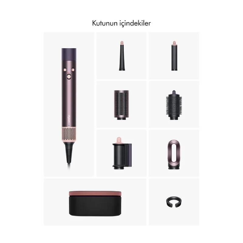 DYSON Airwrap i.d.™ saç şekillendirme ve kurutma seti (Jasper Plum) Çizgi Shop'da.