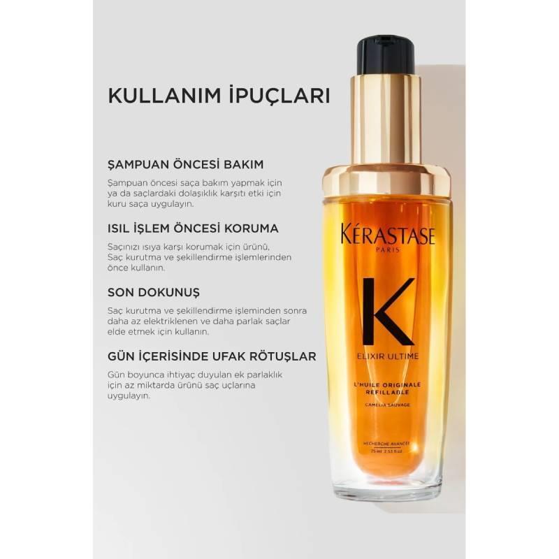 Elixir Ultime Saç Bakım Yağı 75 ml Çizgi Shop'da.