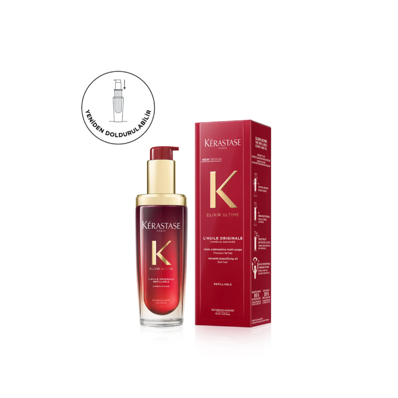 Elixir Ultime Saç Bakım Yağı - Limited Edition 75ml Çizgi Shop'da.