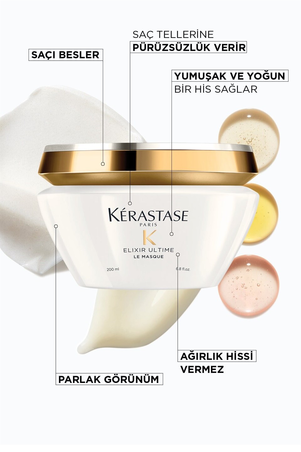 Elixir UltimeLe Masque Parlaklık Veren Saç Maskesi 200 ml Çizgi Shop'da.