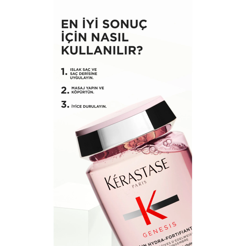Genesis Bain Hydra-Fortifiant Ince Telli Saçlar Için Dökülme Karşıtı Güçlendirici Şampuan Çizgi Shop'da.