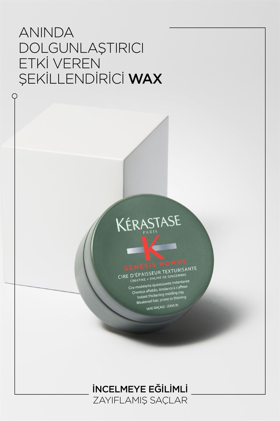 Genesis Homme Şekillendirici Wax 75ml Çizgi Shop'da.
