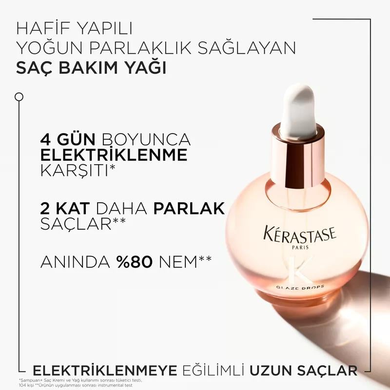 Gloss Absolu Elektriklenmeye Eğilimli Saçlar Için Saç Bakım Yağı 45 ml Çizgi Shop'da.