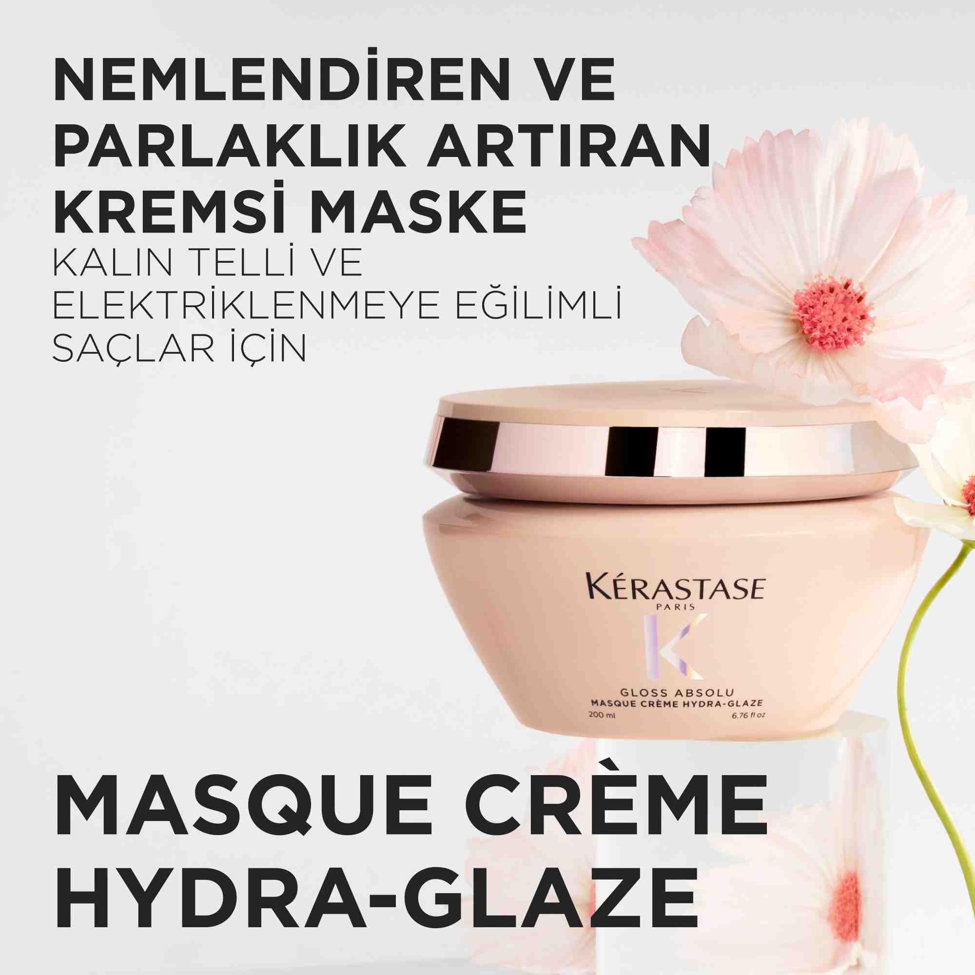 Gloss Absolu Kalın Telli Ve Elektriklenmeye Eğilimli Saçlar Için Nemlendiren Maske 200ml Çizgi Shop'da.