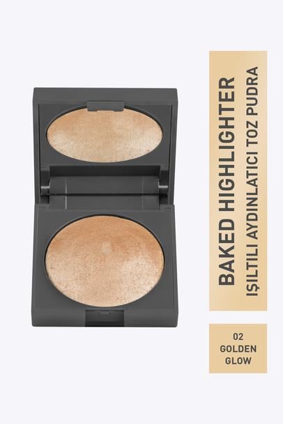 Işıltılı Aydınlatıcı - Baked Highlighter 02 Golden Glow - 11 G Çizgi Shop'da.