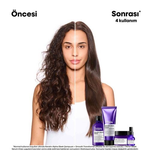 Keratin Alpha Sleek Maske 250 ML Çizgi Shop'da.