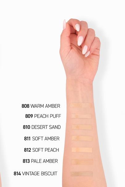 Kırışıklık Karşıtı Nemlendirici SPF30 Parlak Bitişli Fondöten - Care Enhancer 808 Warm Amber Çizgi Shop'da.