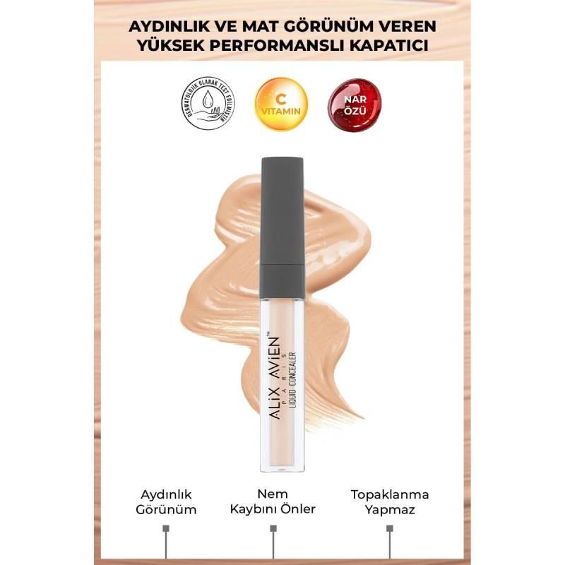 Likit Göz Altı Kapatıcısı - Açık Ten Soğuk Cilt Alt Tonu - Liquid Concealer 103 Creamy Beige Çizgi Shop'da.