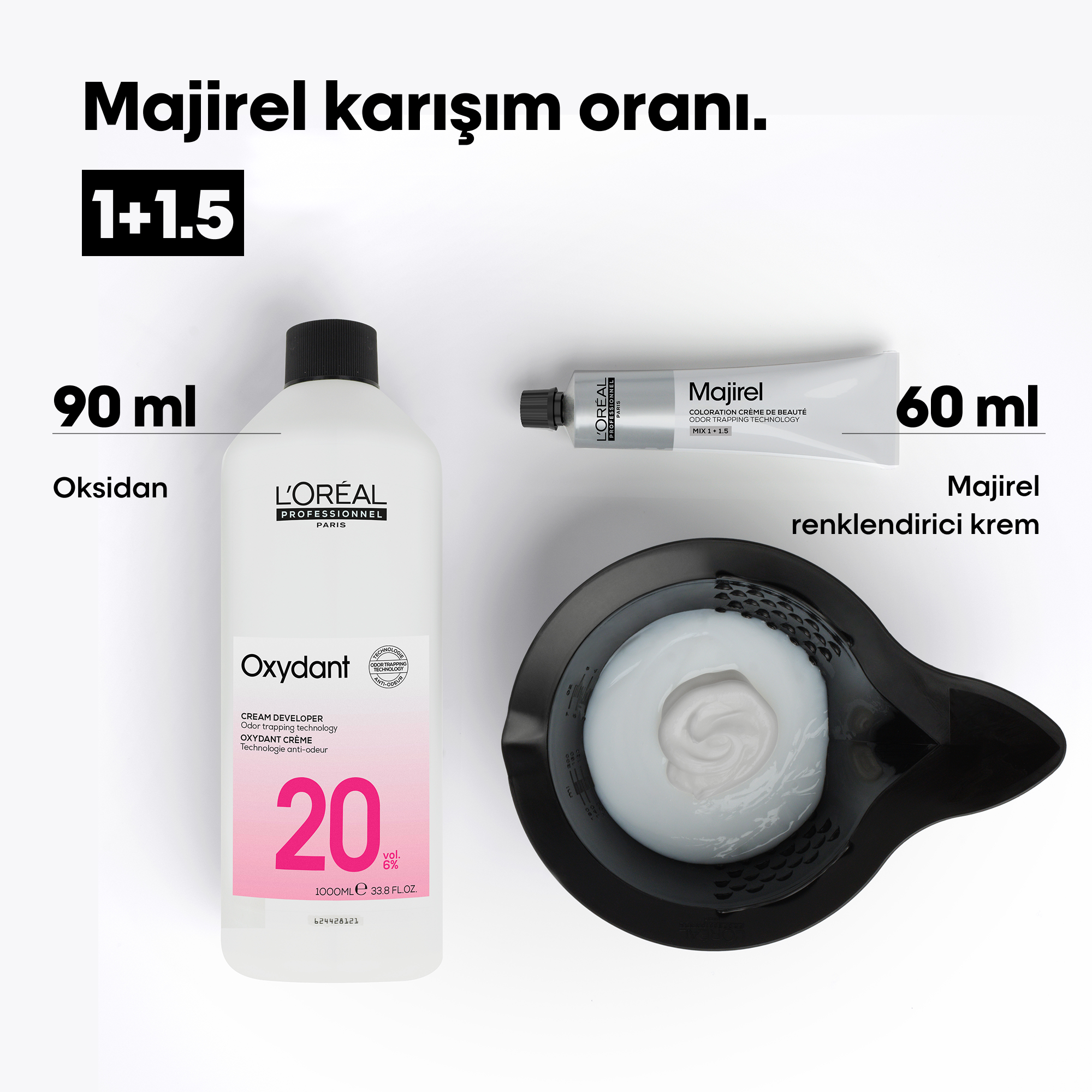 Majirel Saç Boyası 5,5 Açık Kestane Akaju 60ml - Yeni Ambalaj Çizgi Shop'da.