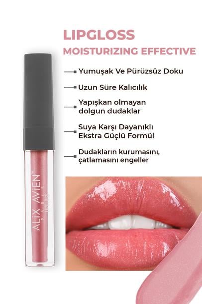 Nemlendirici Etki Yapışkanlık Hissi Bırakmayan Dudak Parlatıcısı - Lipgloss 09 Softly Pink Çizgi Shop'da.