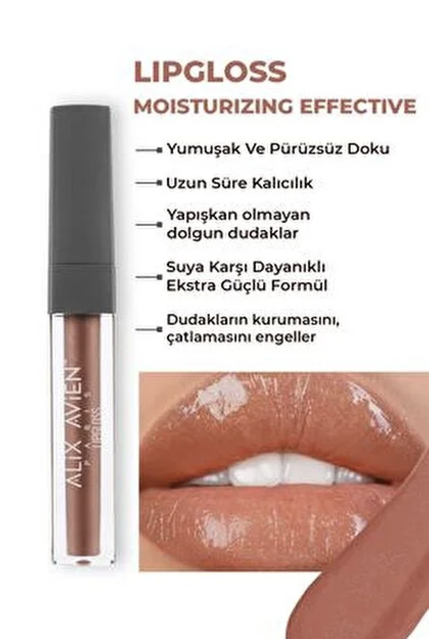 Nemlendirici Etki Yapışkanlık Hissi Bırakmayan Dudak Parlatıcı - Lipgloss 11 Chocolate Kiss Çizgi Shop'da.