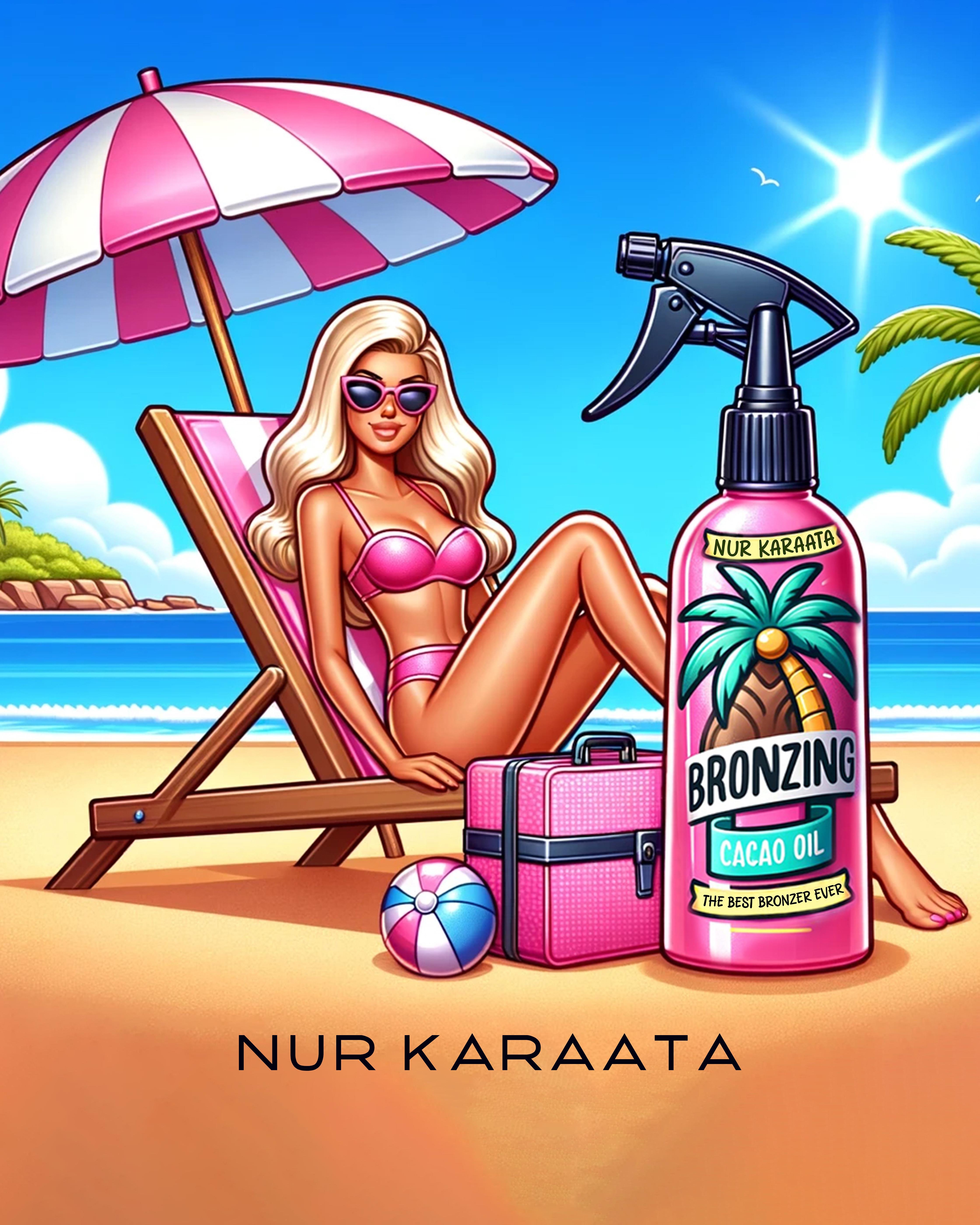 Nur Karaata Bronzlaştırıcı Güneş Yağı Çizgi Shop'da.