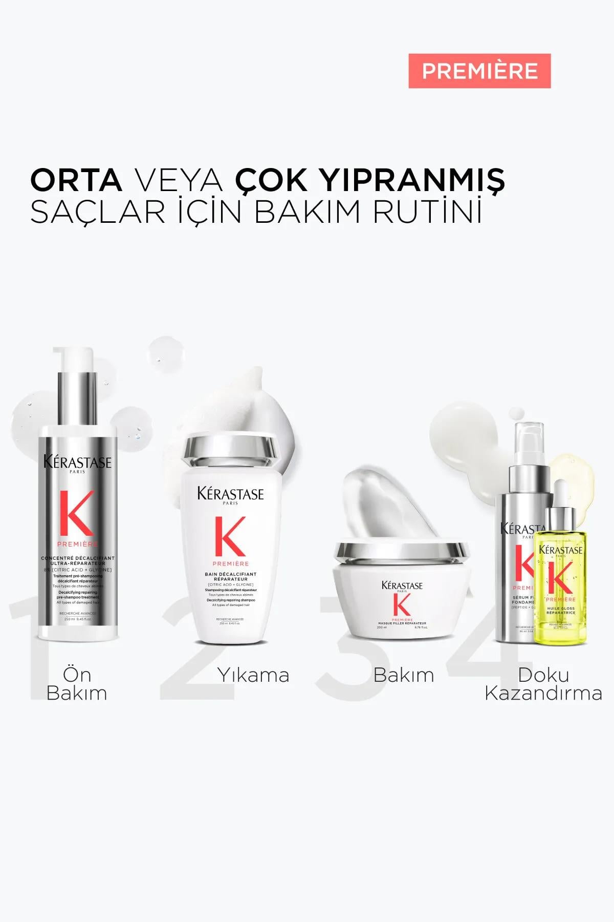 Premiere Bain Decalcifiant Reparateur Yıpranmış Saçlar Için Onarım Sağlayan Şampuan 250 ml Çizgi Shop'da.