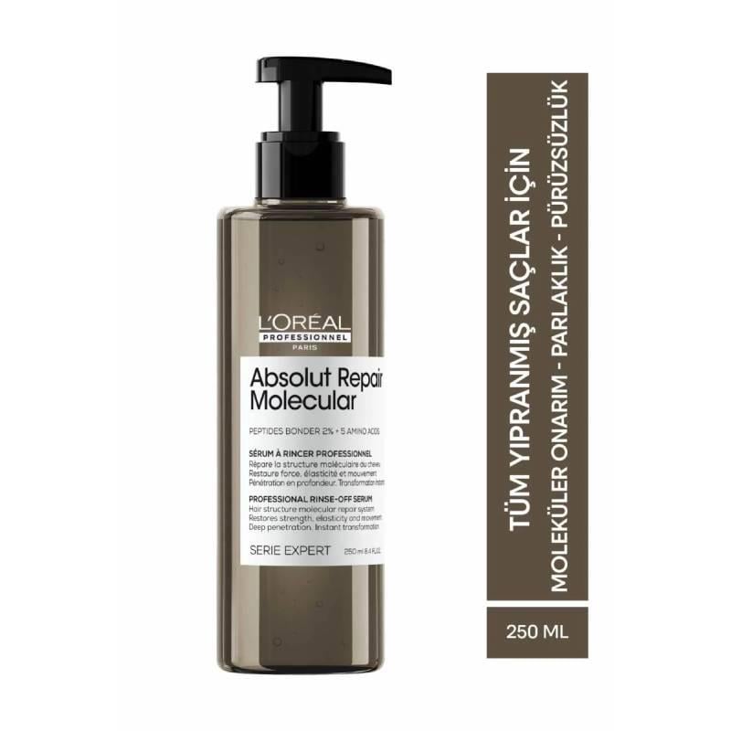 Serie Expert Absolut Repair Molecular Tüm Yıpranmış Saçlar İçin Durulanan Serum 250 ml Çizgi Shop'da.