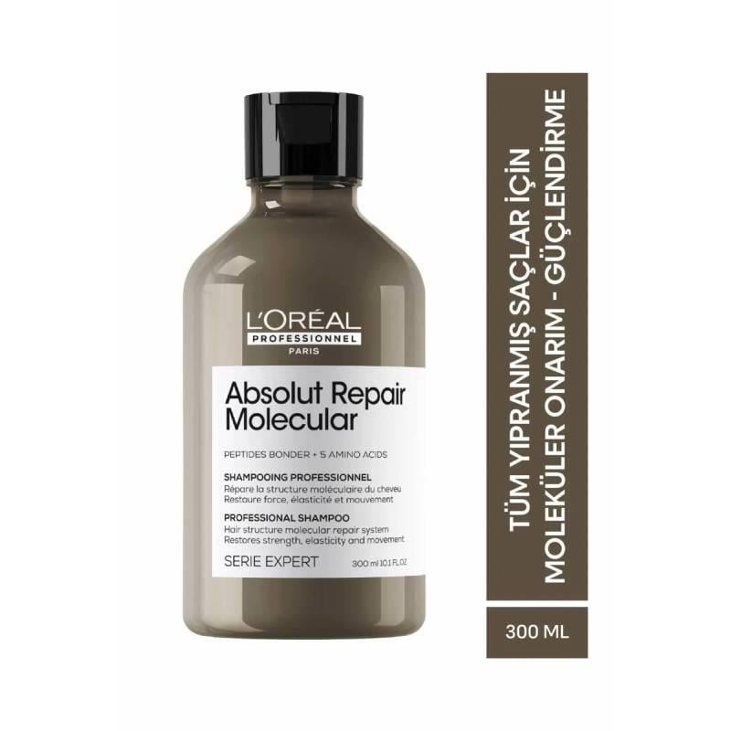 Serie Expert Absolut Repair Molecular Tüm Yıpranmış Saçlar İçin Arındırıcı Şampuan 300 ml Çizgi Shop'da.
