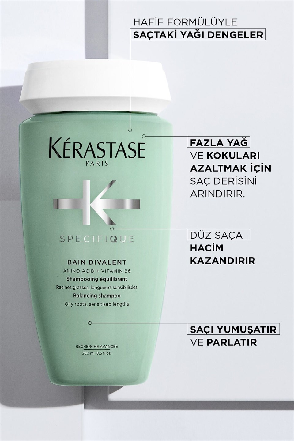 Specifique Bain Divalent Yağlanma Karşıtı Şampuan 250 ml Çizgi Shop'da.