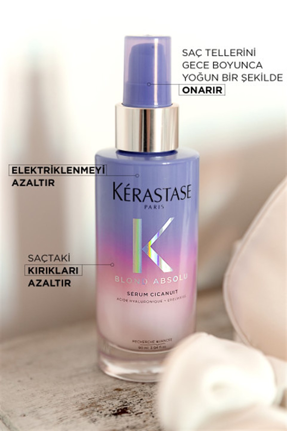 Sérum Cicanuit Sarı Saçlar İçin Gece Bakım Serumu 90ml Çizgi Shop'da.