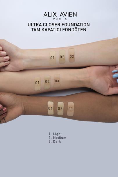 Ultra Kapatıcı Nemlendirici Spf35 Faktör Ve E & C Vitaminli Fondöten - Ultracloser Foundation 02 Çizgi Shop'da.