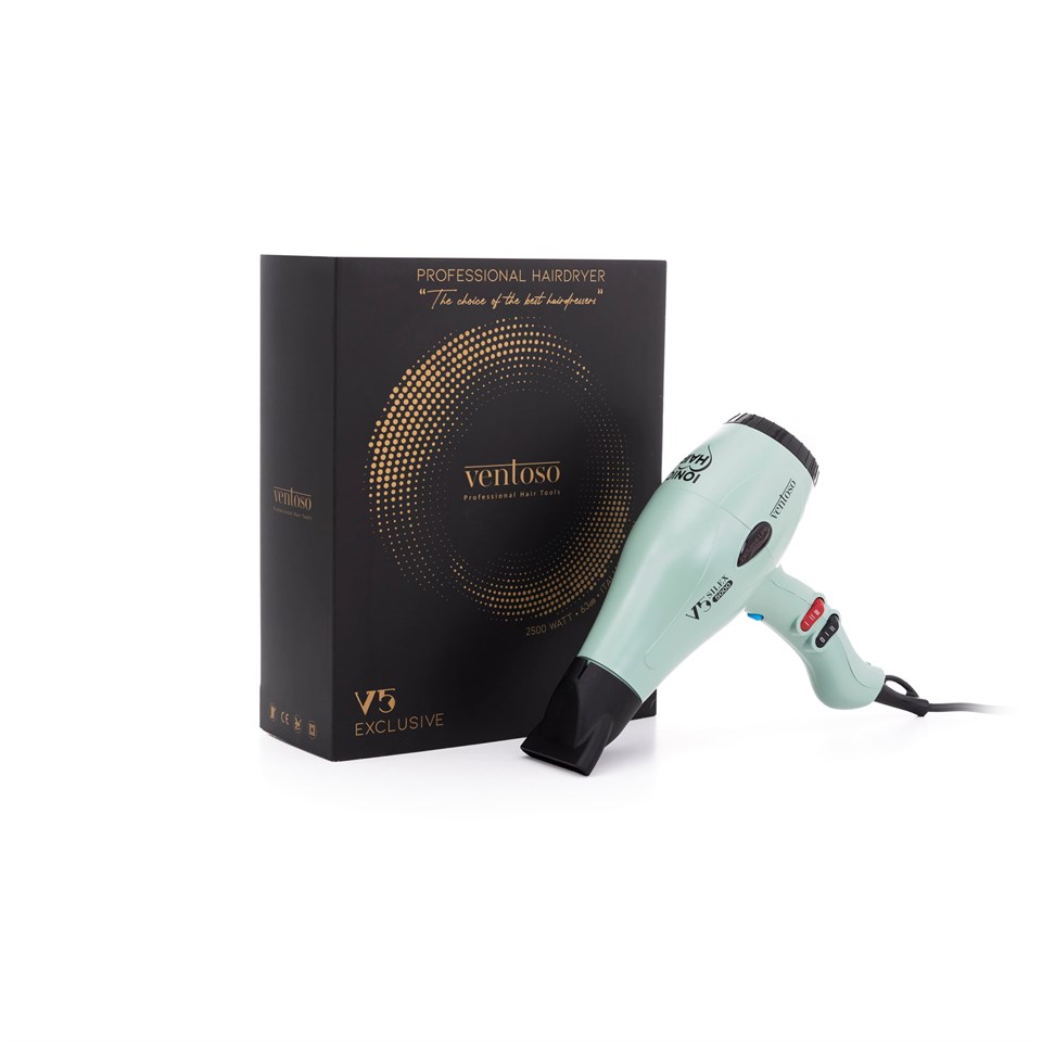 V5 Exclusive Ionic Profesyonel Fön Makinesi Greeny Çizgi Shop'da.