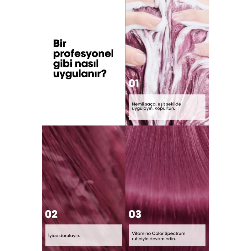 Vitamino Color Spectrum Boyalı Saçlar İçin Solma Karşıtı Şampuan 300 ml Çizgi Shop'da.