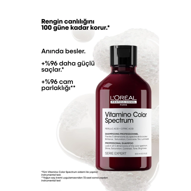 Vitamino Color Spectrum Boyalı Saçlar İçin Solma Karşıtı Şampuan 300 ml Çizgi Shop'da.