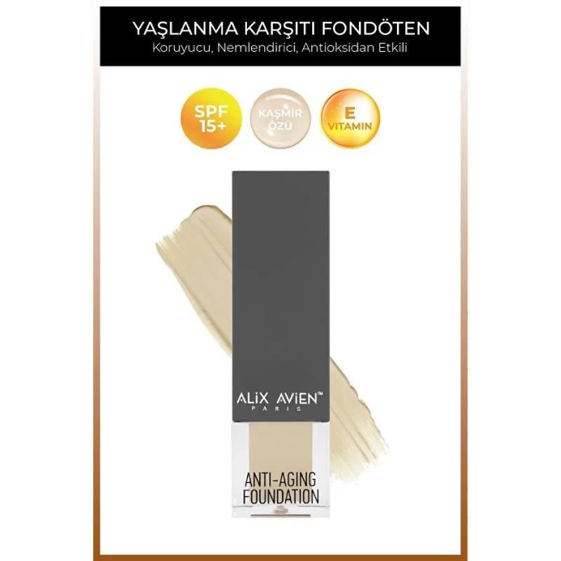 Yaşlanma Karşıtı Vitamin Içeren Nemlendirici Spf15 Fondöten-anti Aging Foundation 504 Natural Beige Çizgi Shop'da.