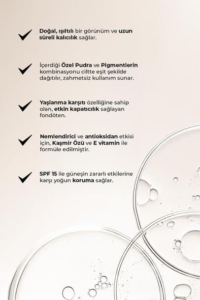 Yaşlanma Karşıtı Vitamin Içeren Nemlendirici Spf15 Fondöten - Anti Aging Foundation 507 Natural Buf Çizgi Shop'da.