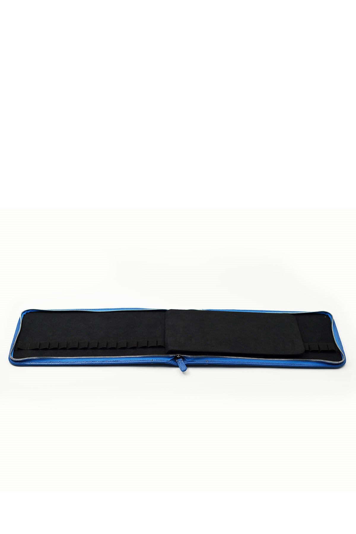 Carens 30-8 Mavi Hakiki Deri 30 Lu Kalem Çantası