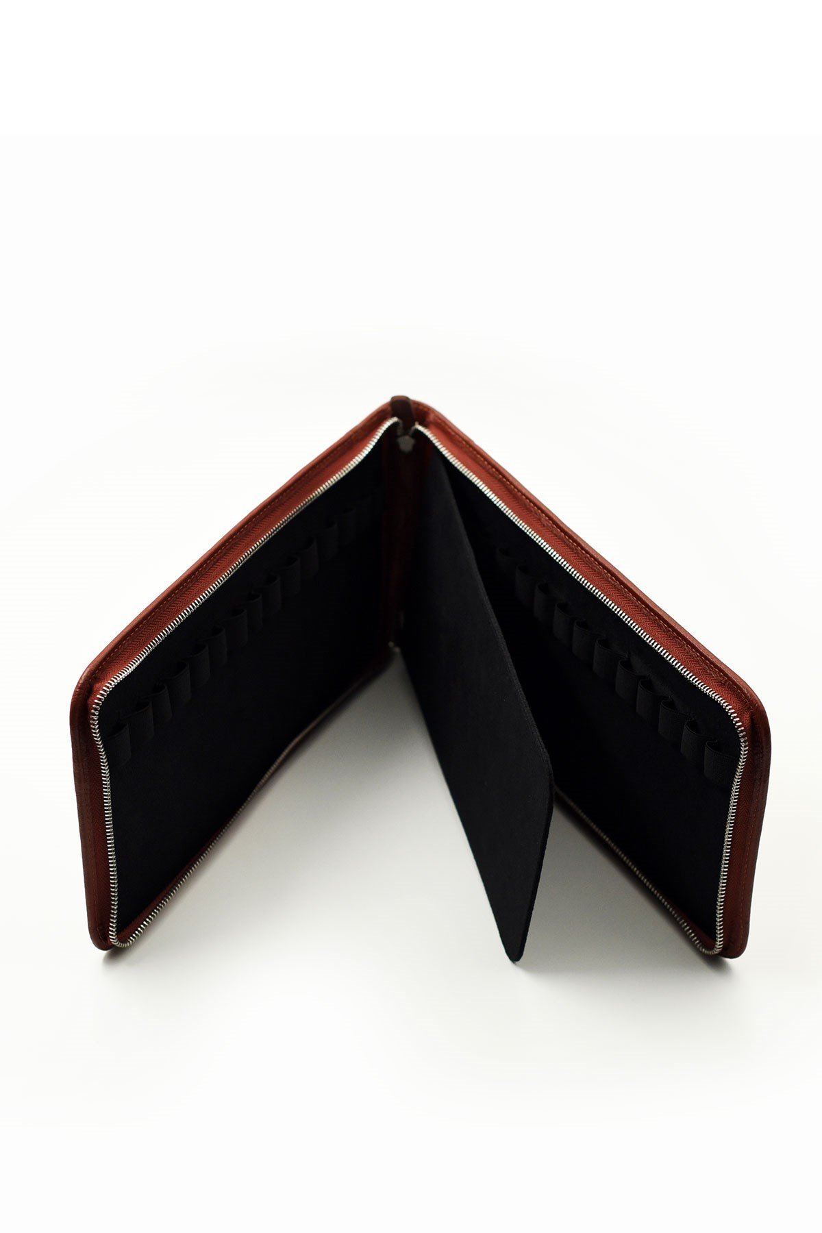 Carens 30-9 Kahverengi Hakiki Deri 30 Lu Kalem Çantası