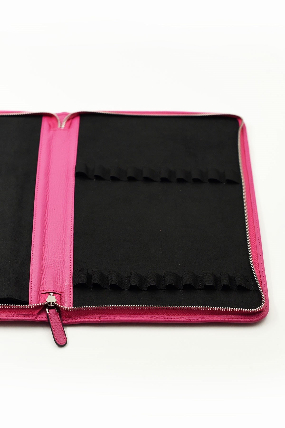 Carens 40-2 Pembe Hakiki Deri 40 Lı Kalem Çantası