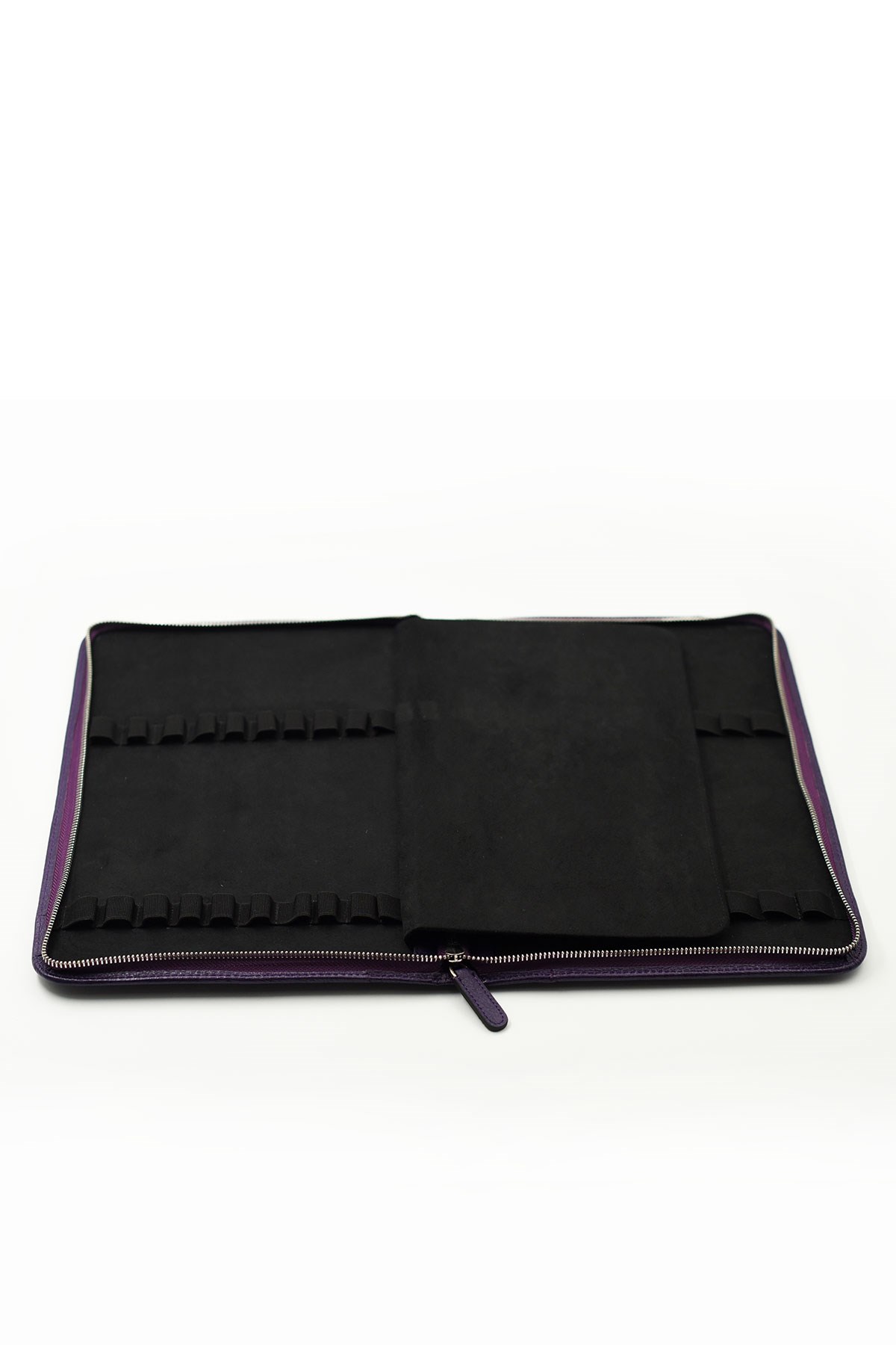 Carens 40-3 Mor Hakiki Deri 40 Lı Kalem Çantası