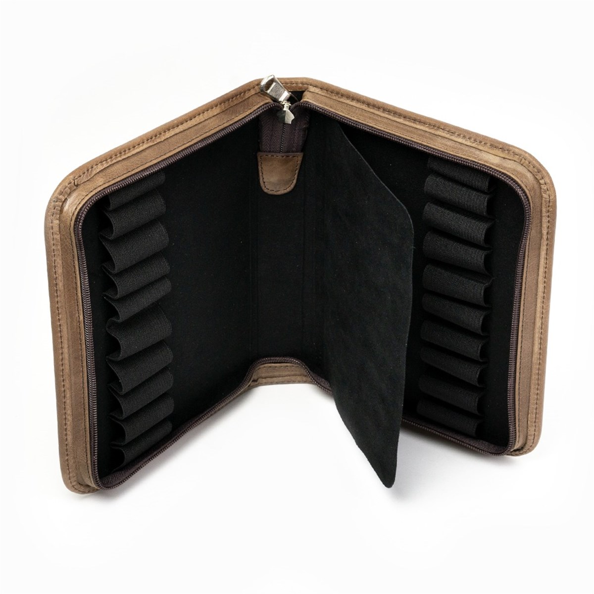 Carens Crazy Kahve 20 Li Hakiki Deri Kalem Çantası