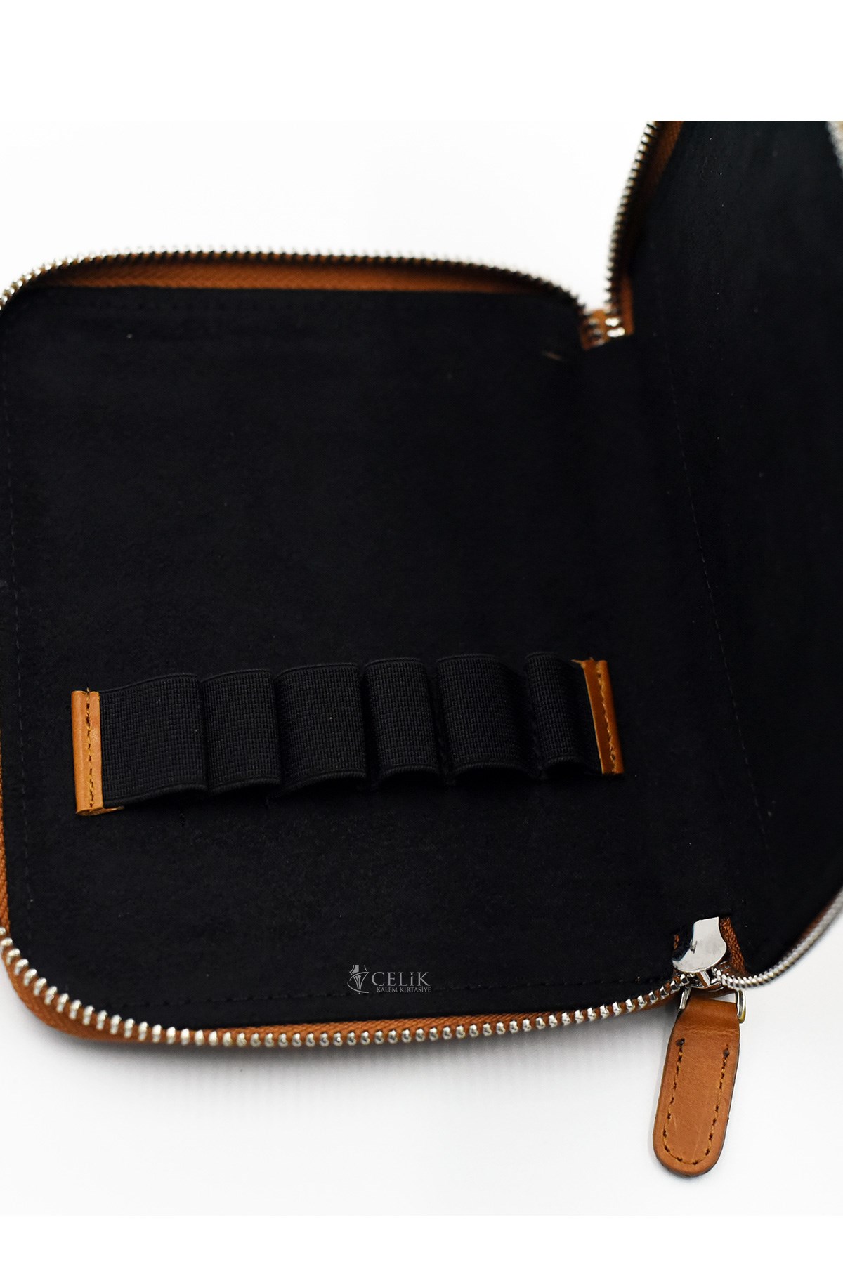 Carens K95 Crazy Camel Hakiki Deri 6 Lı Kalem Çantası