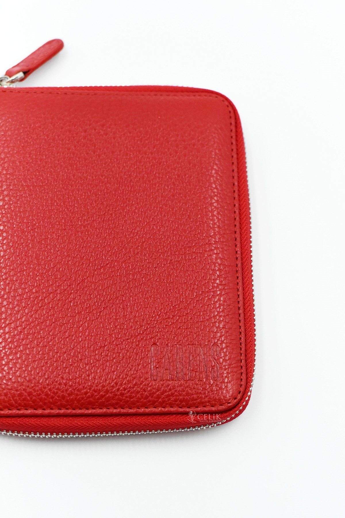 Carens Kırmızı Hakiki Deri 6 Lı Kalem Çantası