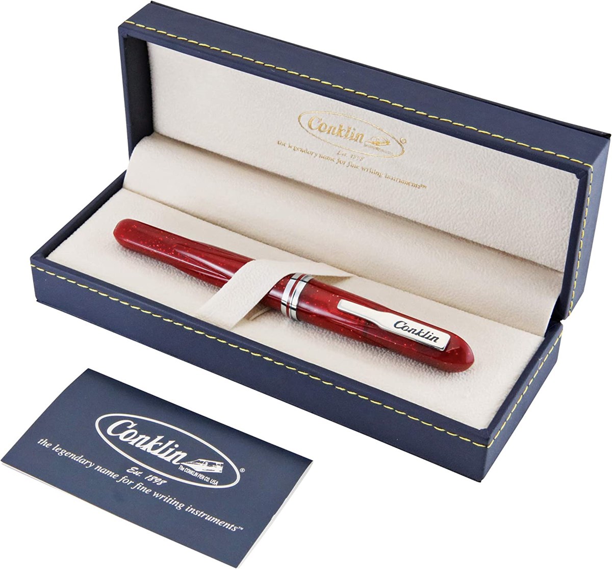 Conklin CK75398 Empire Stardust Red Dolma Kalem Omniflex Uç