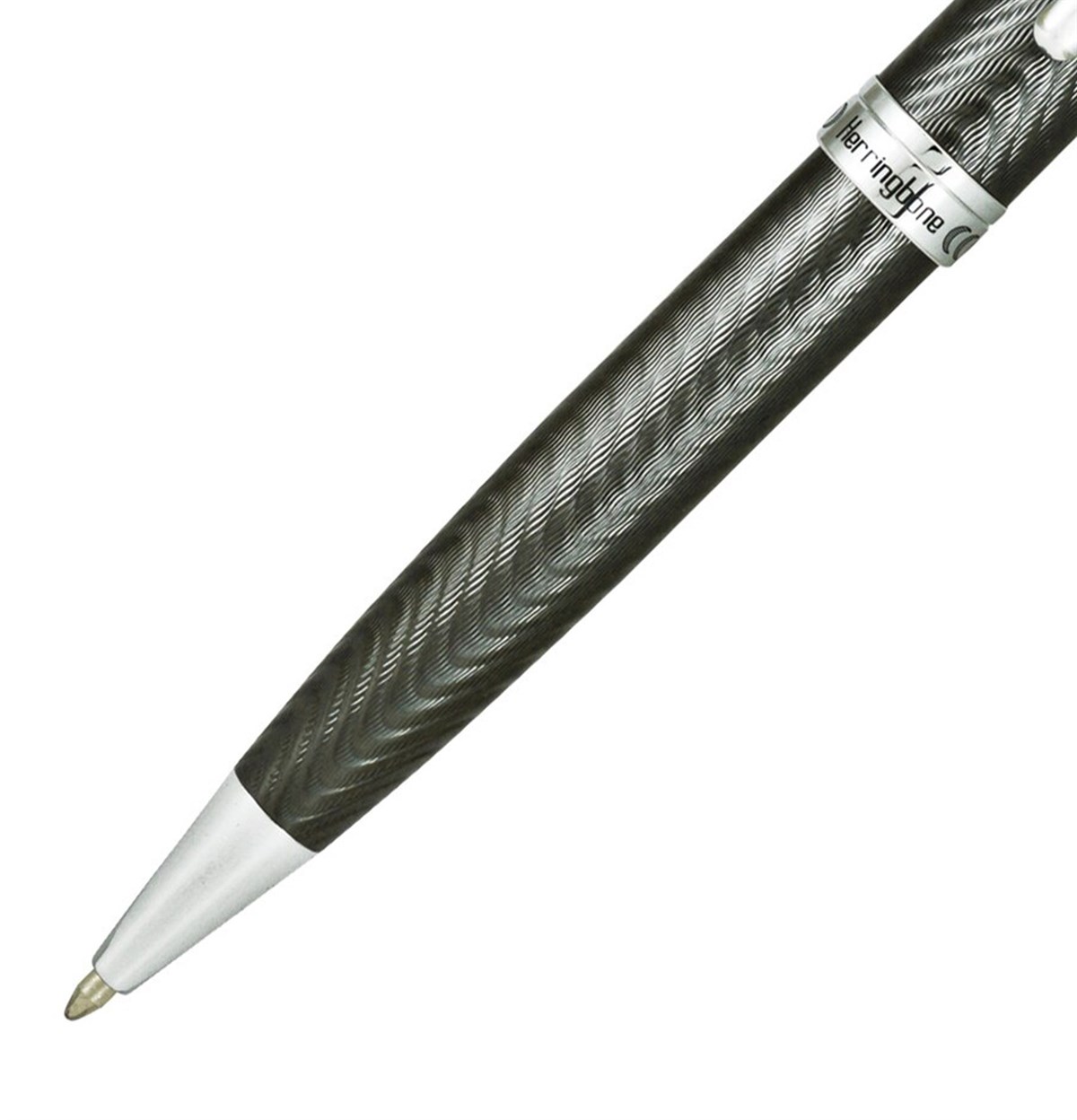 Conklin Herringbone Gun Metal Tükenmez Kalem