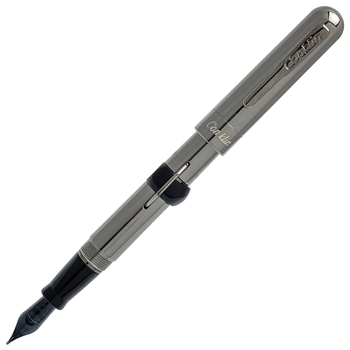 Conklin Mark Twain Crescent Filler Gunmetal Sınırlı Üretim Dolma Kalem 