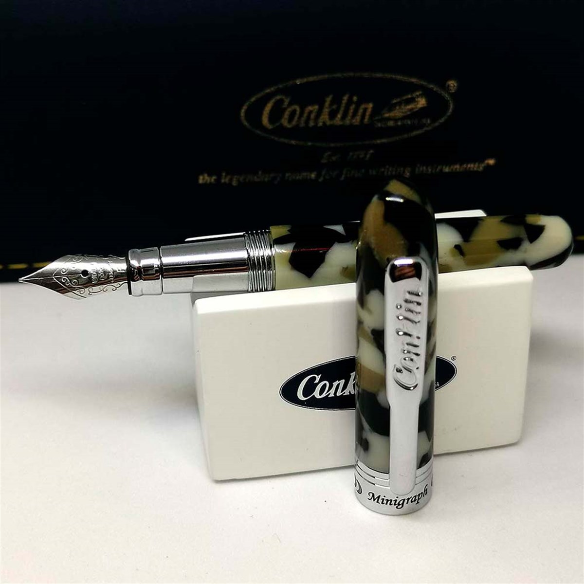 Conklin Minigraph White Satin Dolma Kalem EF Uç