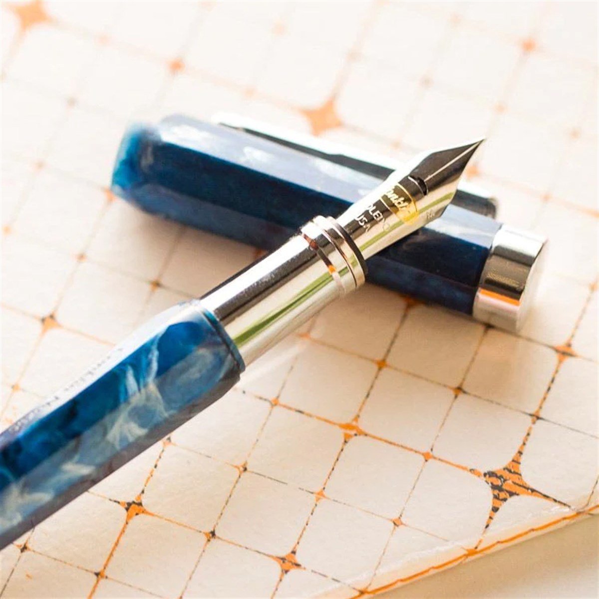Conklin Nozac Piston Ohio Blue Dolma Kalem EF Uç