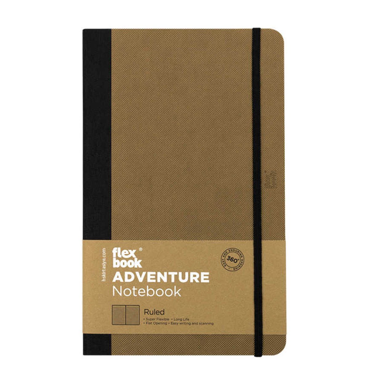 Flex Book 71 Özel Seri Adventure Esnek Notebook 13x21 Camel Çizgisiz 192 Sayfa 85gr